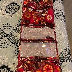 Vera Bradley cosmetic organizer & cosmetic bag.